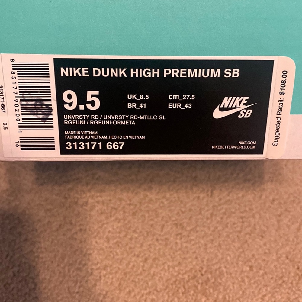 Nike dunk high premium SB